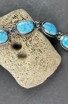 Blue Ridge Turquoise Link Bracelet