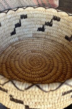Tohono O'odham Cylindrical Basket