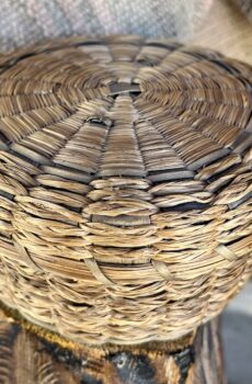 Passamaquoddy Sweetgrass Lidded Basket