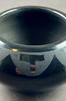 Black on Black Burnished Pot