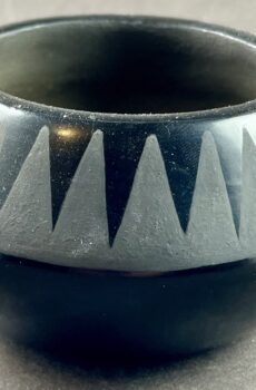 Black on Black Burnished Pot