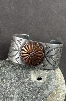 Ingot Silver and Copper Cuff