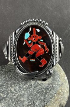 Inlaid Cuff by Augustine & Rosalie Pinto, Zuni