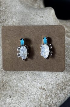 Carved Turtle Earrings