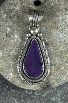 Gem Grade Sugilite Pendant