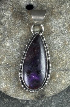 Sugilite & Silver Pendant
