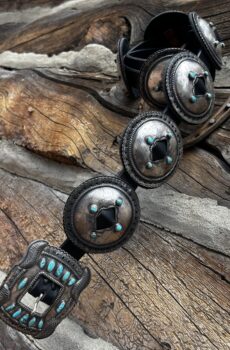 Turquoise & Sterling Silver Concho Belt