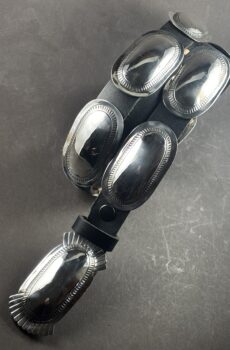 Oval Silver Concho Belt