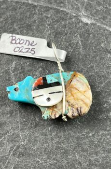 Turquoise Bear Fetish Pendant