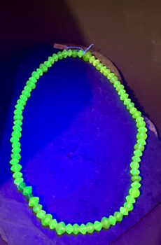 Uranium Glass Bead Necklace