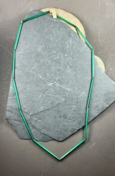 Vintage Bolivarian Glass Tube Bead Necklace