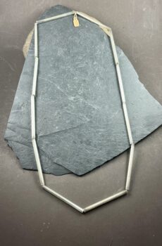 Vintage Bolivarian Glass Tube Bead Necklace