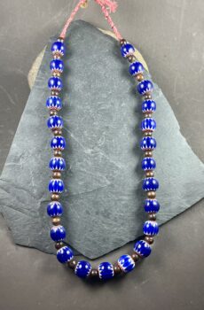 Contemporary Bolivarian Cuevron Bead Necklace