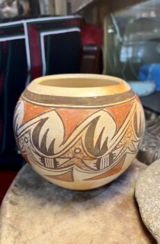 Hopi Fire Clouded Burnished Pot