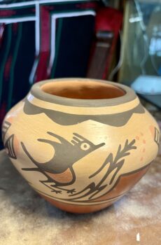 Zia Figural Polychrome Pot