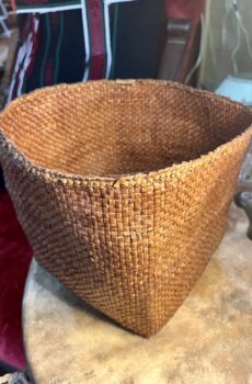 Northwest Coast Plaited Red Cedar Storage Basket