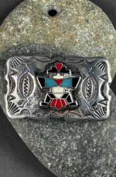 Frontier Buckles Sterling Buckle with Inlay