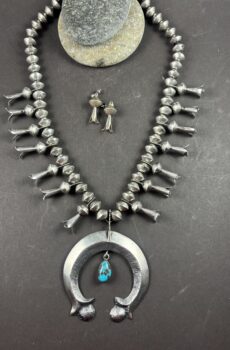 Preston Monongye Squash Blossom Necklace