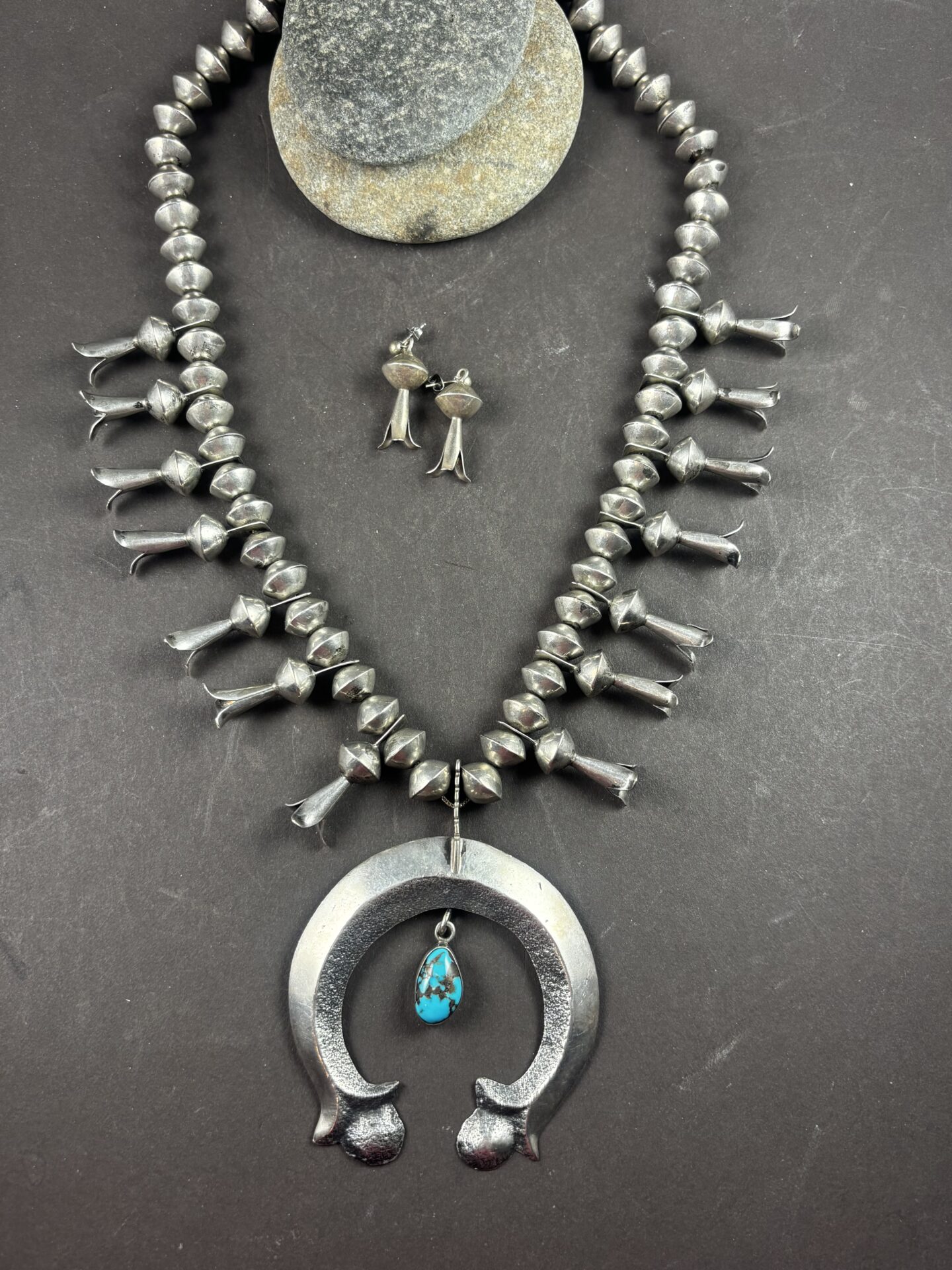 Preston Monongye Squash Blossom Necklace